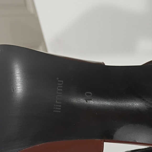 Iiimmu Chic Brown Slingback Heels Size 10 - Picture 10 of 13